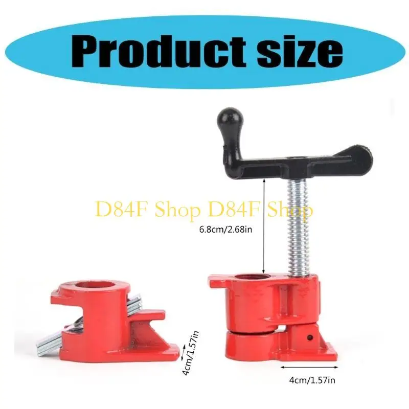

D84F Antislip Heavy Duty Ergonomic Design Woodworking Pipe Clamps for Precise Gluing and Craft Projects DIY Professional Use