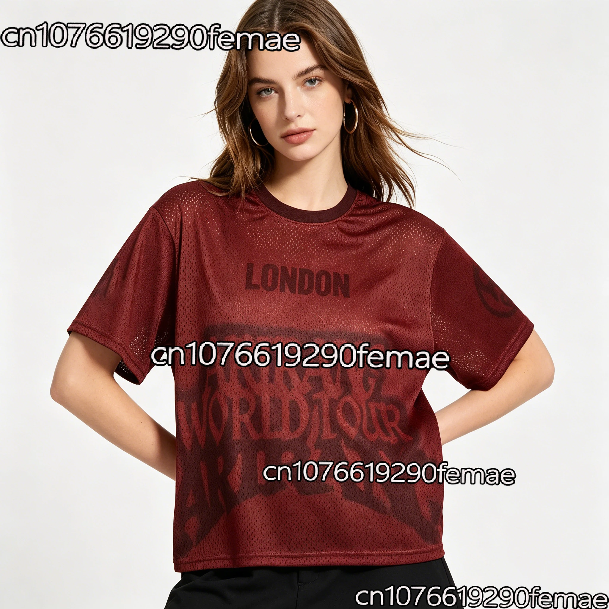 Camiseta de Verano 2026 con Nombre de Ciudad Europea, Diseño Londres París, Hombros Caídos, para Niños y Mujeres, Top Combinable, para Fans del KPOP, Uso Diario, Unisex