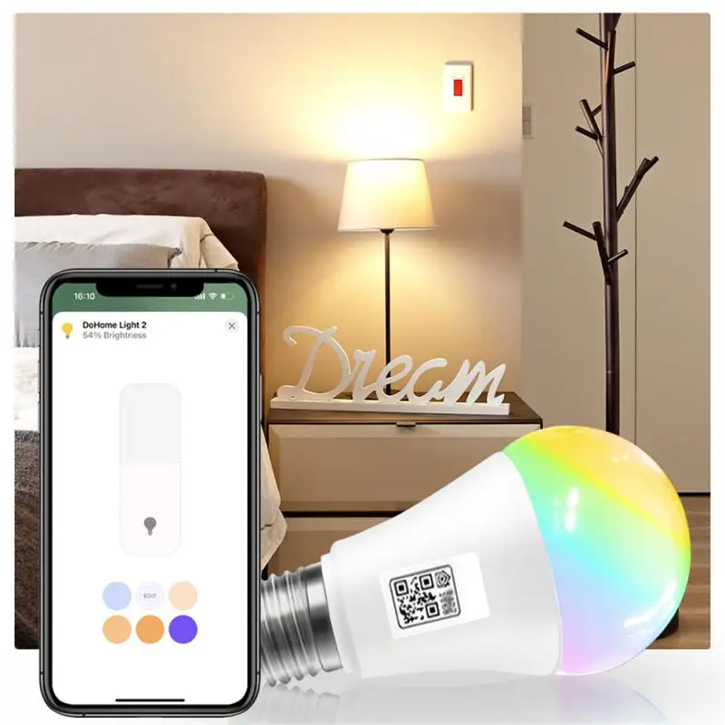 Wifi Connection Convenient Smart Home Integration Siri Voice Control Hands-free Operation User-friendly Rgb Cw 15w Smart Bulb