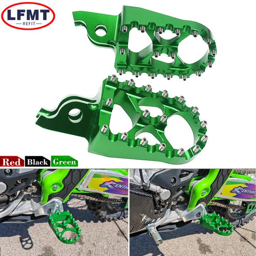 Reposapiés para motocicleta, pedales para Kawasaki KX250 450 KX250F KX450F KLX450R para Honda CR CRF 125 250 450 R/X/L/RX