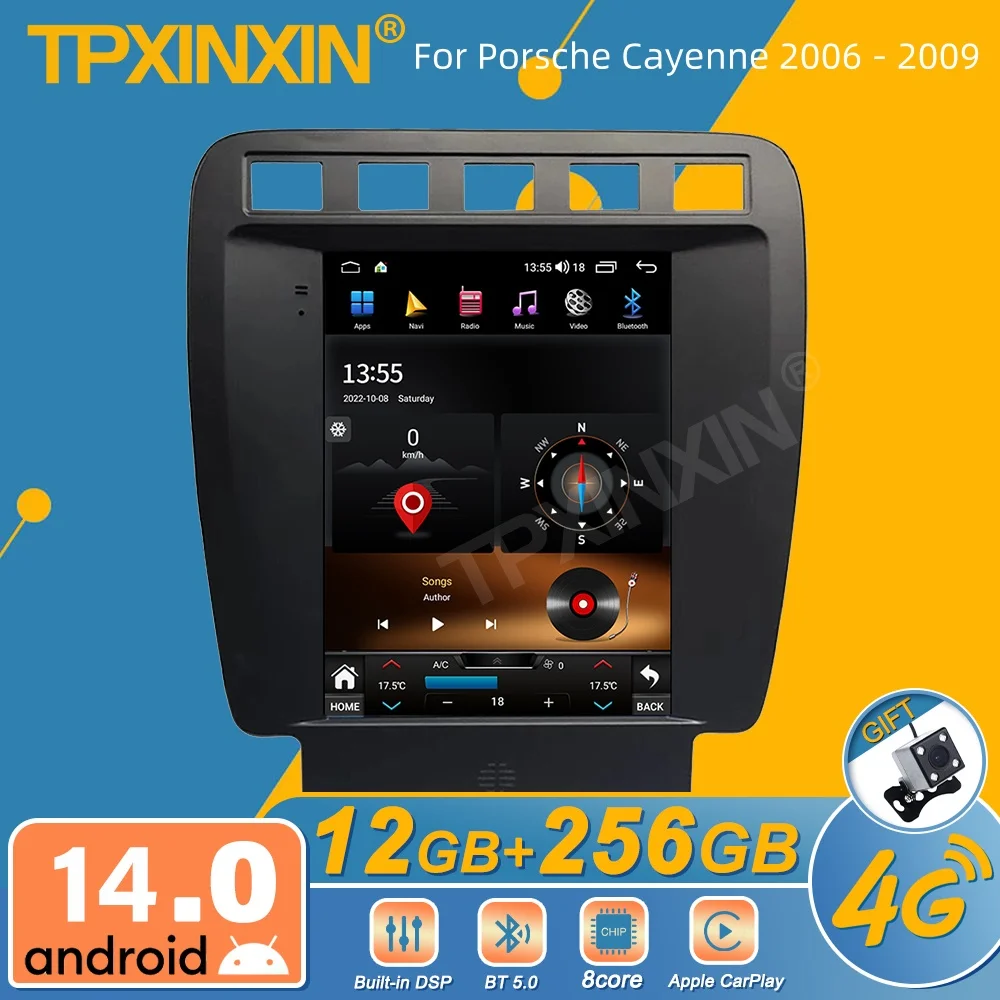

Для Porsche Cayenne 2006-2009 Android автомобильный радиоприемник мультимедийный видеоплеер беспроводной Carplay авторадио стерео GPS Navi головное устройство