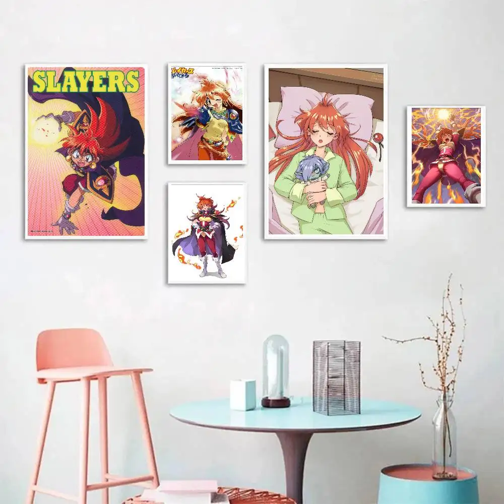 Lina Inverse Anime S-Slayers Posters Living Room Bar Cafe Quality Canvas Vintage Style Comics Painting Art Home Wall Decor Pictu