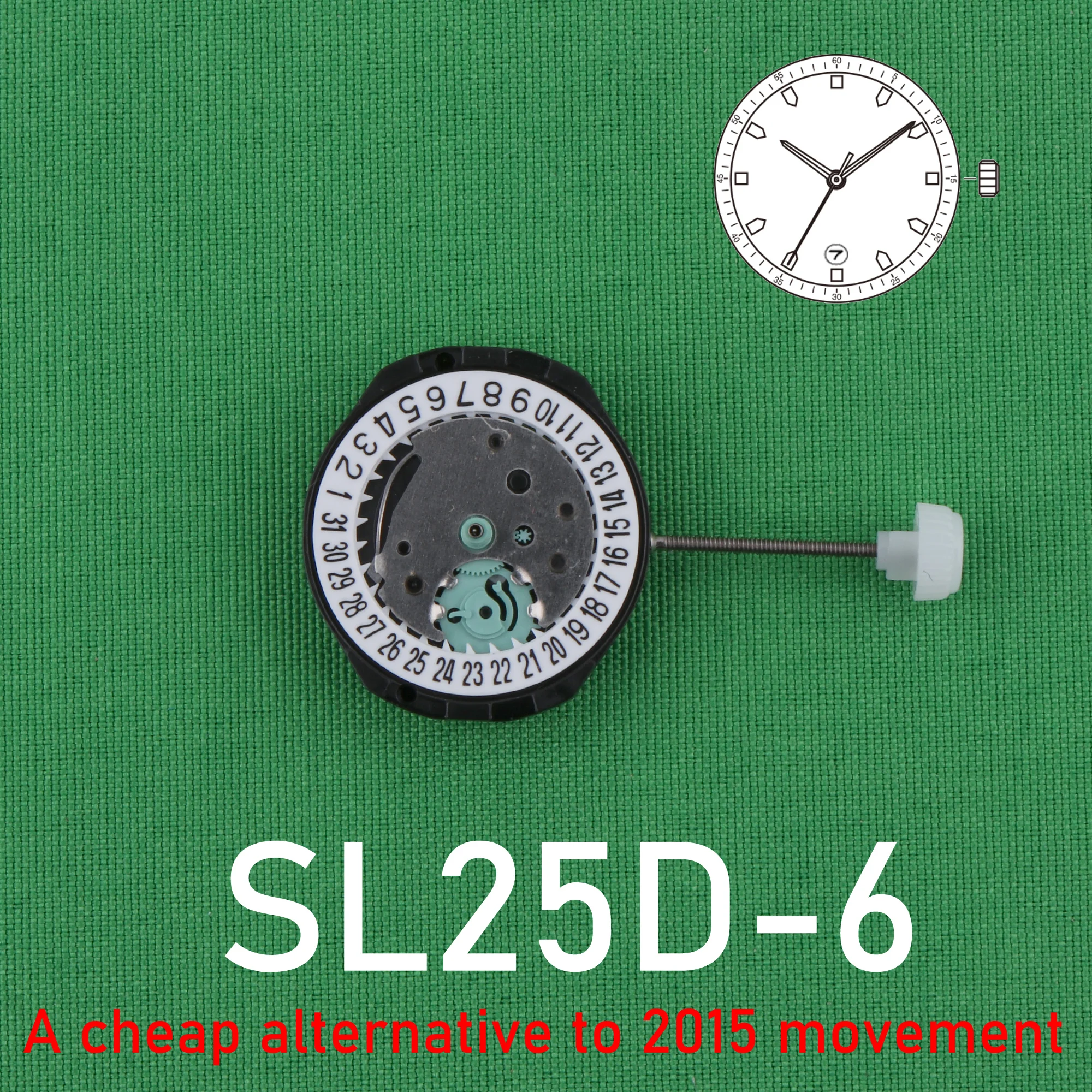 sl25 movement sunon sl25D-6 china Quartz Movement replace 2015 movement sl25d movement wholesale date at6