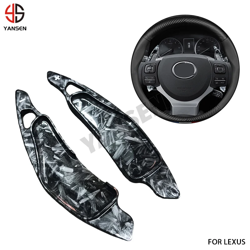 

Car Interior Accessories ABS Carbon Fiber Steering Wheel Paddle Shift For Lexus IS250 300 350 350C 2006-2012