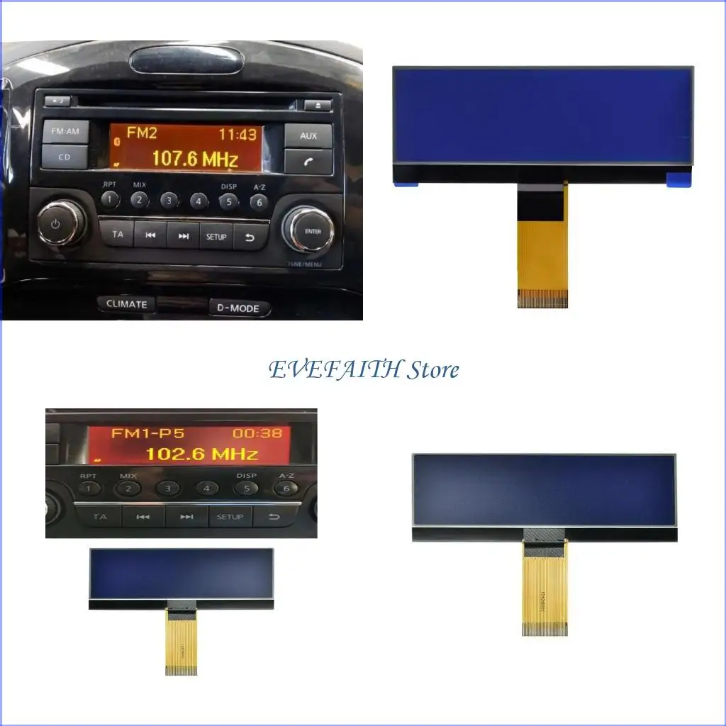 

124B Car Stereo Screen LCD Display Universal for Qashqai Trail 28185BH30C 28185BH30D 281851KA2A AGC-0070RF AGC-0071RF
