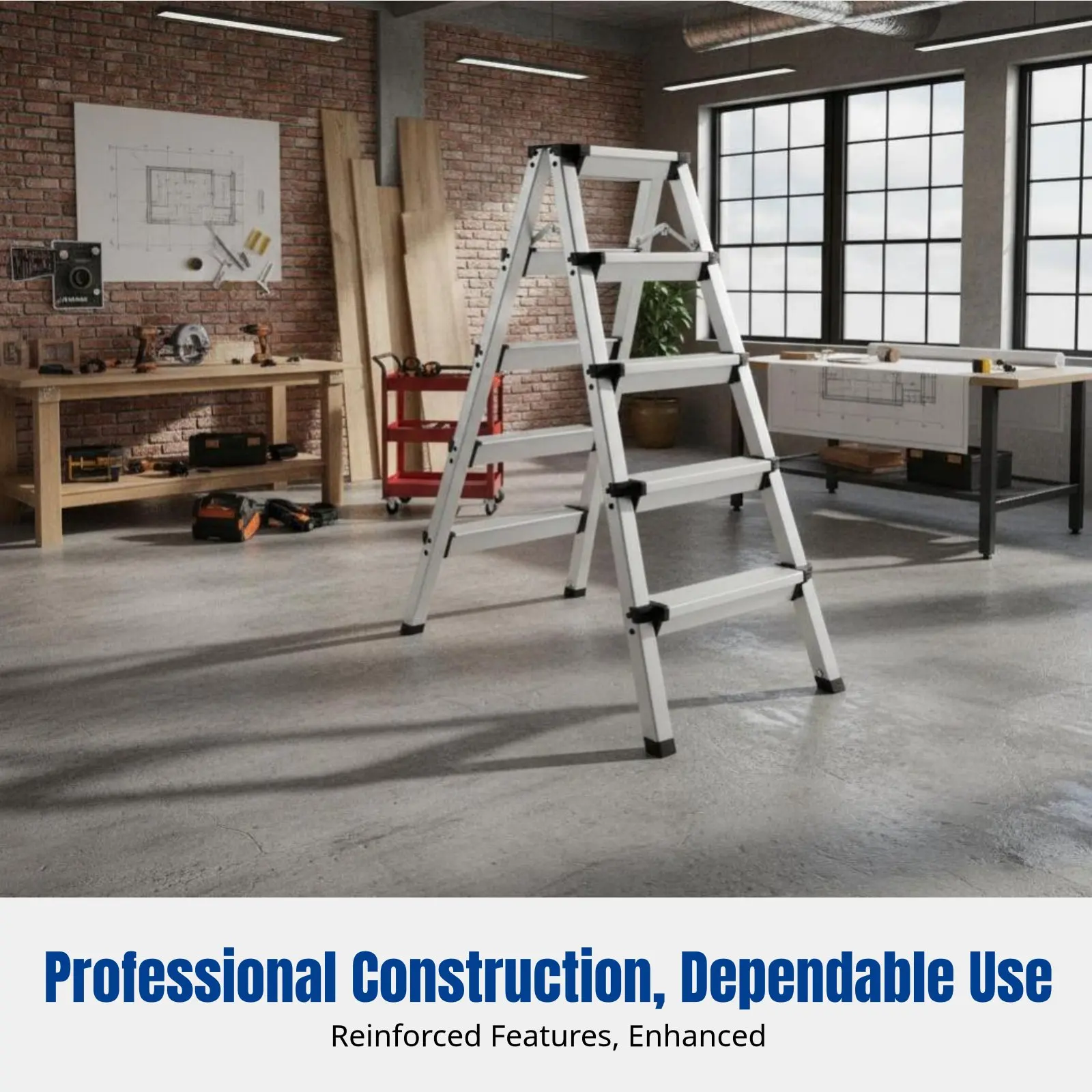 aluminum-alloy-folding-ladder-thickened-multi-purpose-home-engineering-portable-heavy-duty-double-lock