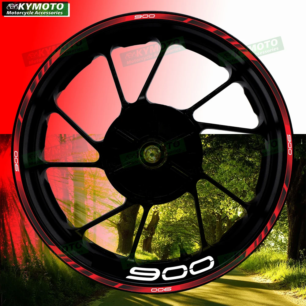 

Аксессуары для гоночных мотоциклов Z900 Z 900, 17-дюймовые наклейки на передние и задние колеса, обтекатель, ступица, светоотражающие наклейки на обод в полоску