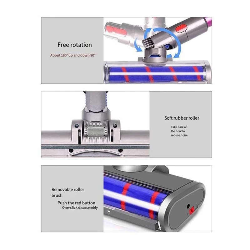 Los nuevos accesorios de cabezal de mopa para aspiradora adecuados para Dyson V7 V8 V10 V11 V15 reemplazo de cepillo de suelo con cabezal de fregona