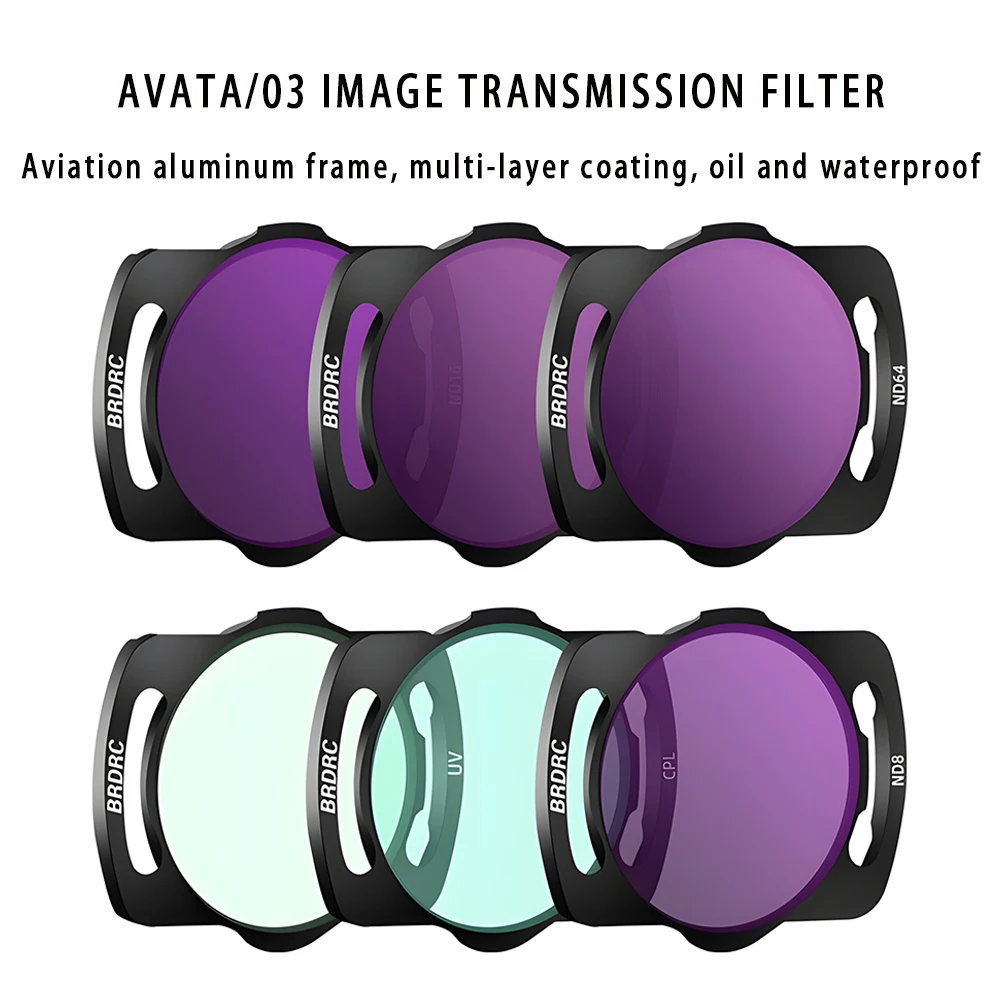 ND Filters for DJI AVATA Drone Lens Filter Kit UV CPL Camera Filter Set Compatible With DJI Avata Drone / O3 Accessories