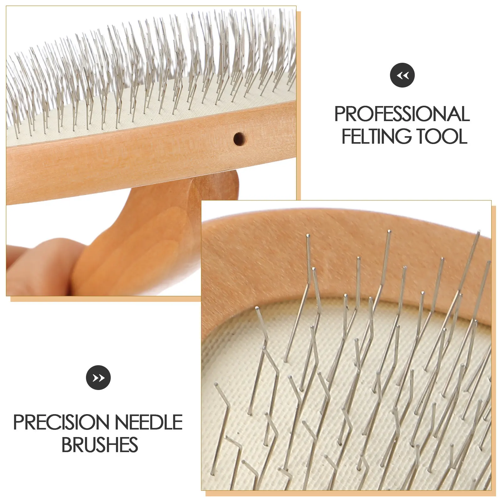 Felting Carder Brush Brushes Beginner Fabric for Clothes Needle Hand Carders Spinning Craft
