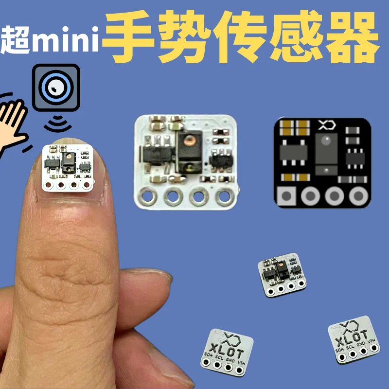 

Ultra mini gesture sensor senses motion direction RGB color recognition module