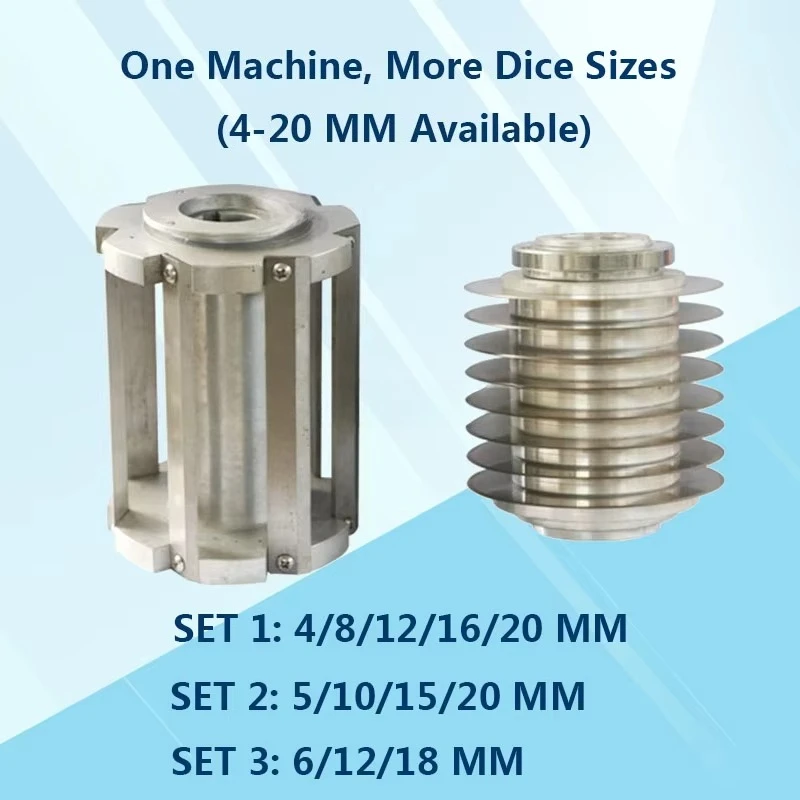 Multifunctionele efficiënte voedsel commerciële groentesnij- en hakmachine