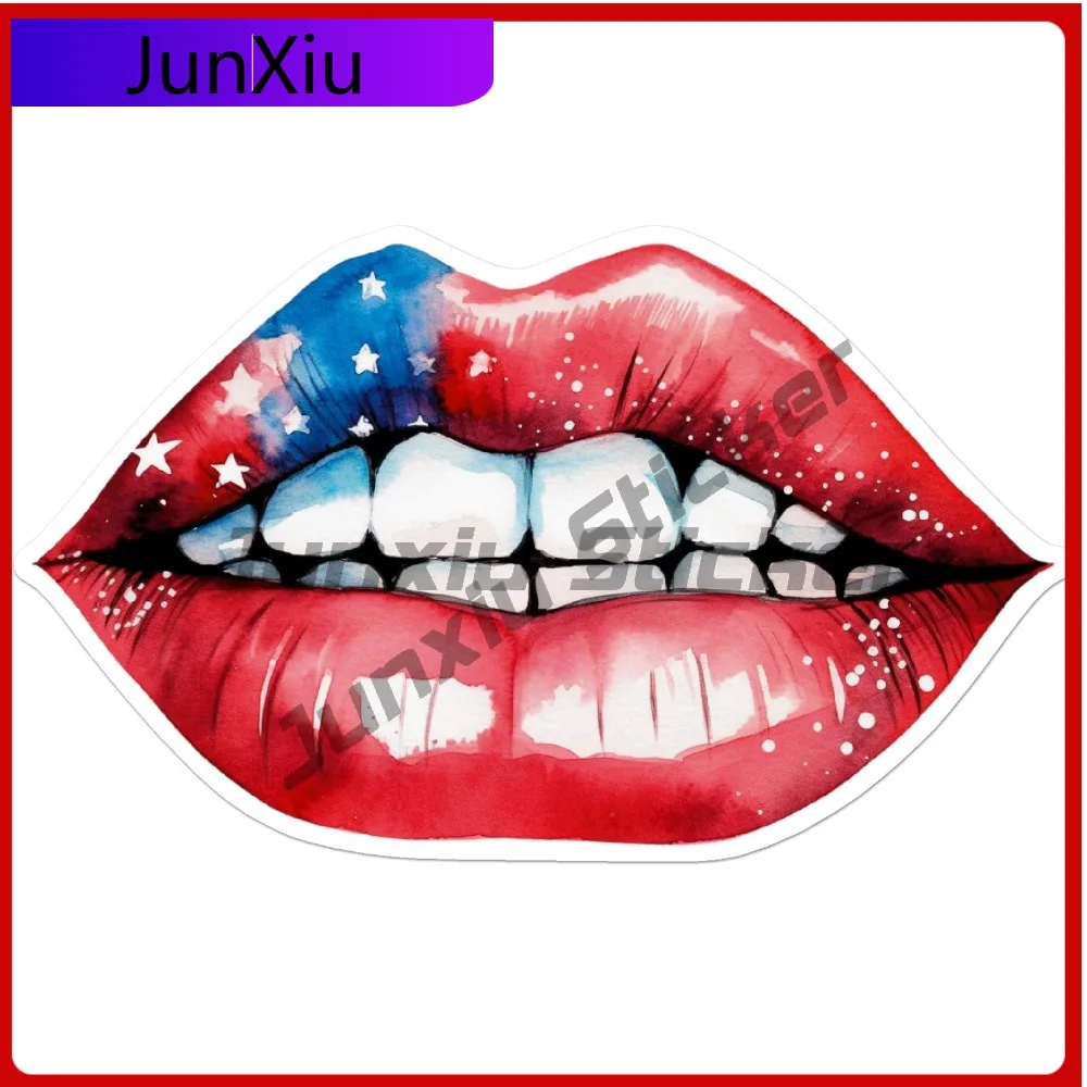 

USA American Flag Unique Best Gift Durable Creative Window Decal Accessory Waterproof Vinyl Car Laptop Bumper Auto Exterior