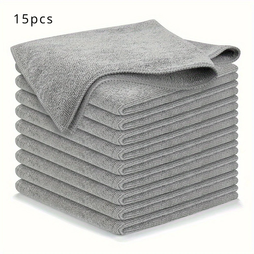 5/15Pcs Microfiber Car Towel Absorbent Kitchen Towel Quick Drying Cleaning Cloth Rags Home Cleaning Tools for Bath &Car Care