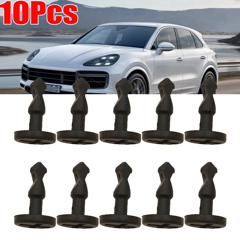 10Pcs For Porsche Cayenne 2003 2004 2005 2006 2008 2009 2010 Engine Compartment Cover Plate Screw Clips 95557271000