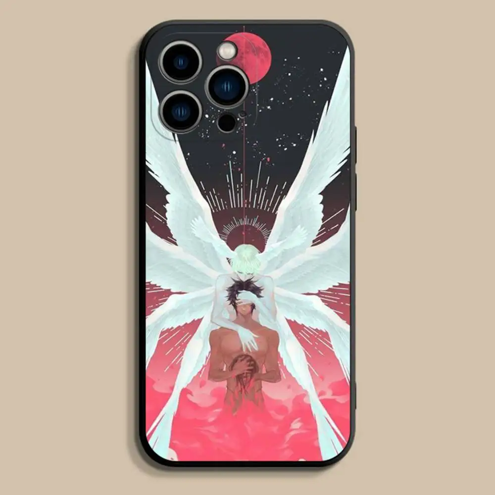 DEVILMAN C-Crybaby Funda de teléfono para iPhone 17,16,15,14,13,12,Pro,Max,Plus,E,SE4,Air,Mini Funda blanda negra