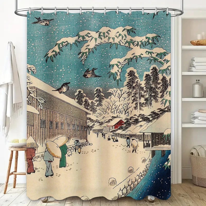 Pink White Bath Curtains with Fish Scale Pattern for Bathroom Decor Customizable Sizes Available on AliExpress