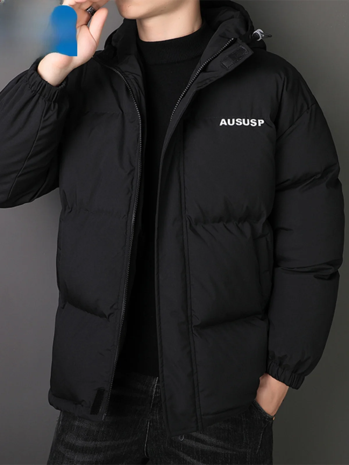 

Мужская утепленная куртка Paul Winter: модная, приталенная, с капюшоном, с принтом, молодежная, теплая, повседневная, из полиэфирного волокна, на молнии