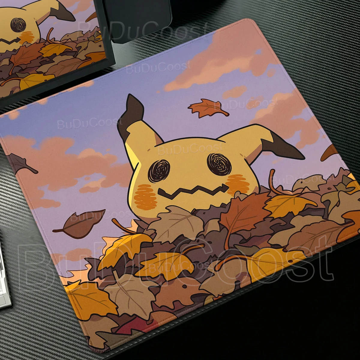 Pokemon Cute Mimikyu Mouse Pad Carpet Laptop Locking Edge Game Keyboard Mat Mousepad Small Gamer Accessories Rubber Table Mats