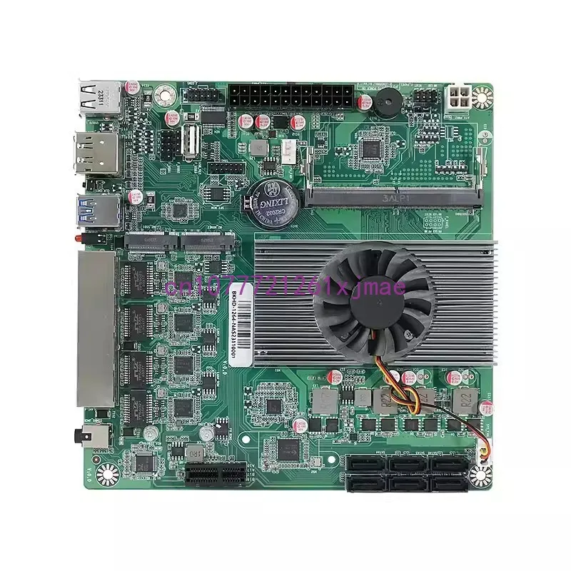 N100 Industrial Control Motherboard Soft Routing NAS Storage Server Mini Computer ITX Motherboard Quad-Core 6-Disk Dual M.2