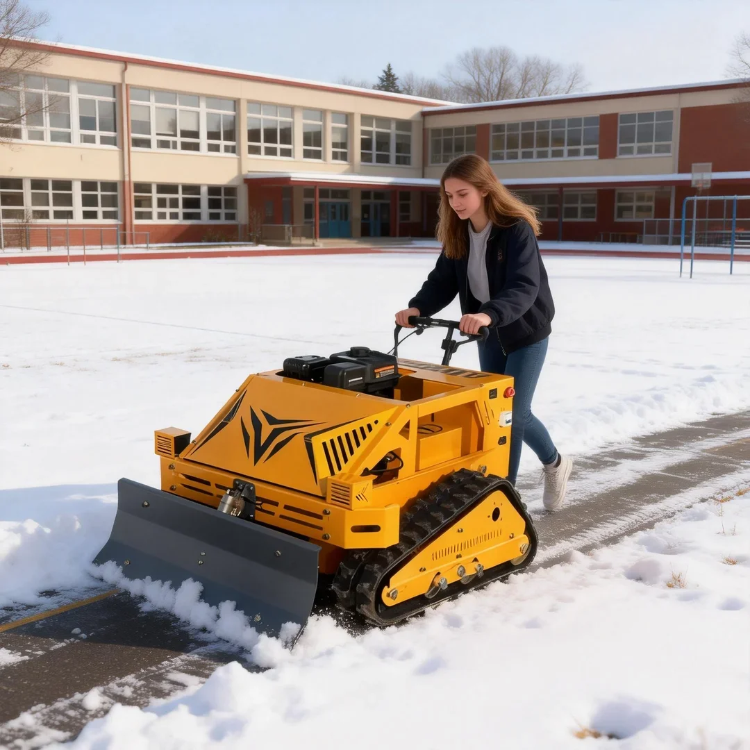 Customized Wireless Remote Control Lawn Mower - CE EPA Certified Thickened Widened Crawler Wheel Self-Propelled Farm Robot