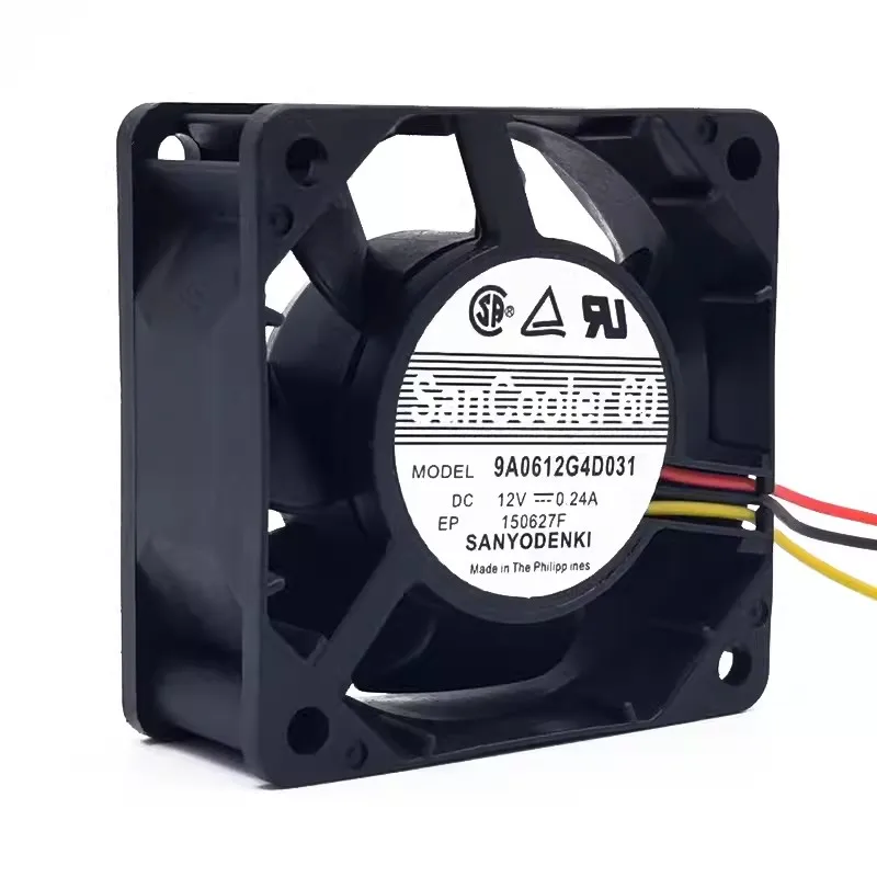 Ventilador Refrigerador para San Ace60, Ventilador Duplo Bola, 9A0612G4D031, 12V, 0.24A, 6025, 6cm, 60x60x25mm, Novo