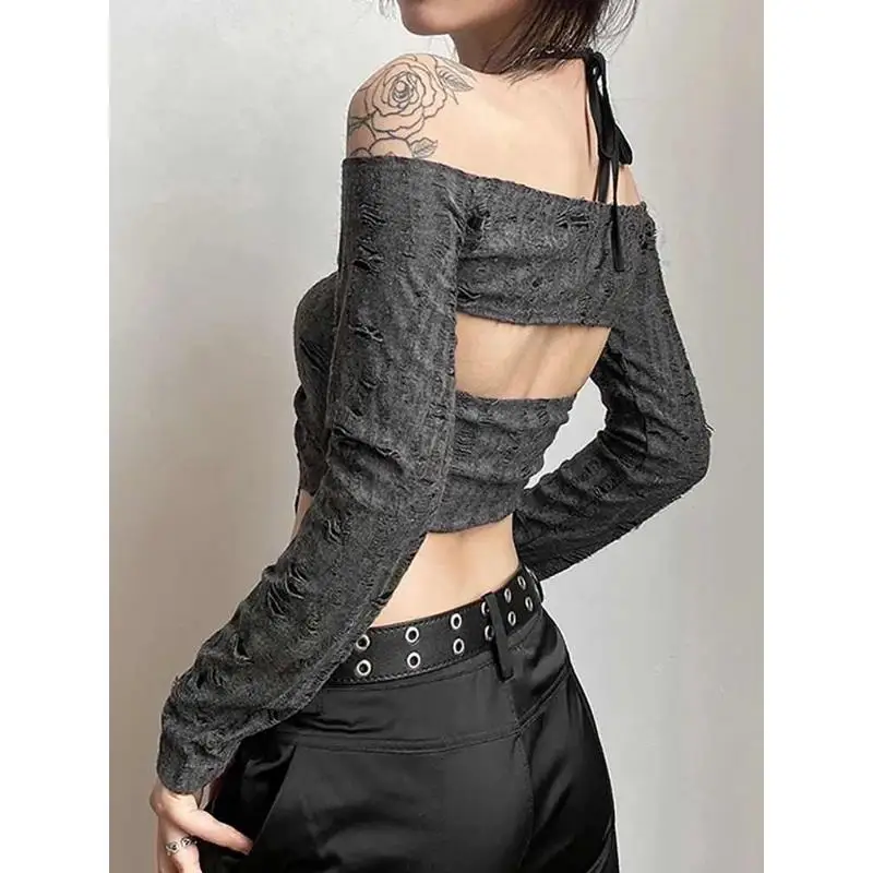 

Goth k Vintage Mall Gothic Dstring Женские тирты 2 пи с низкой талией и бриллиантами, украшенные бамбуковым волокном, Thiened Pants