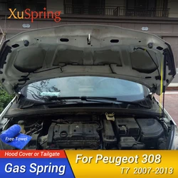 For Peugeot 308 T7 2007 2008 2009 2010 2012 2013 Car Front Hood Cover Lifting Gas Spring Damper Strut Bar Hydraulic Rod Absorber