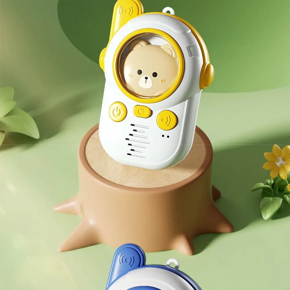 2Pcs Durable Extended Range Kids Radio Toy Clear Sound 300M Kids Walkie Talkies 3 Buttons Anti-loss Kids Telephone Toy Girls