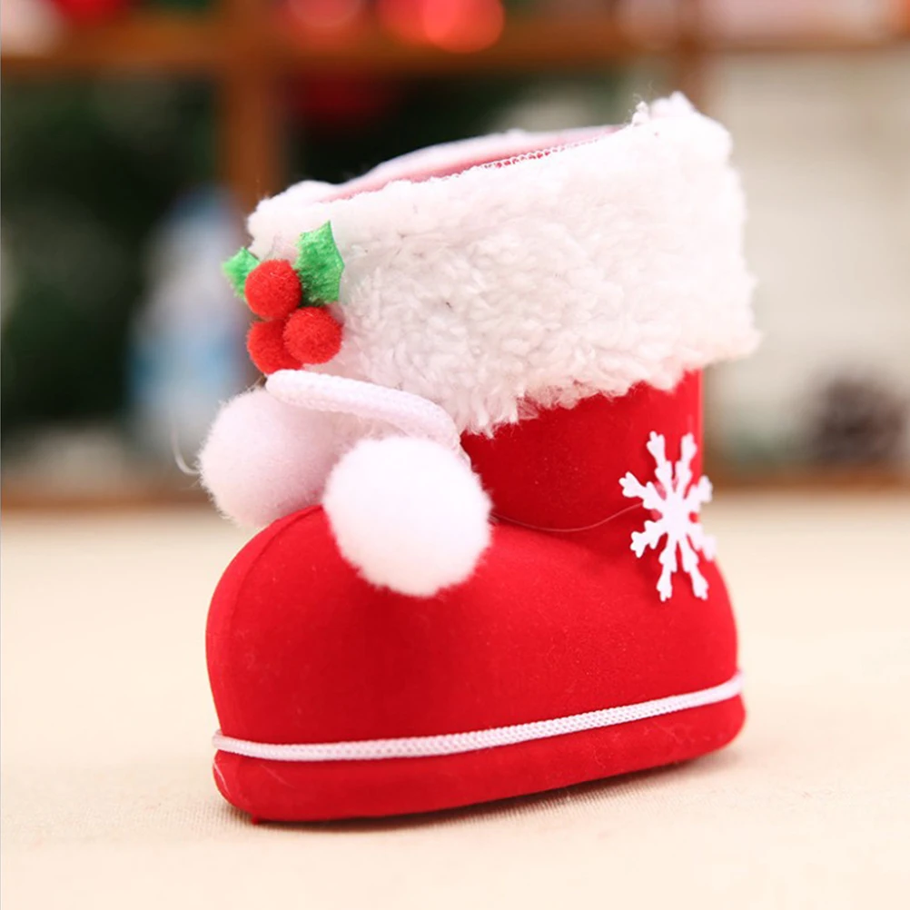

6 Pcs Christmas Stockings Candy Boots Lovely Unique Gift Bag for Bags Socks Santa