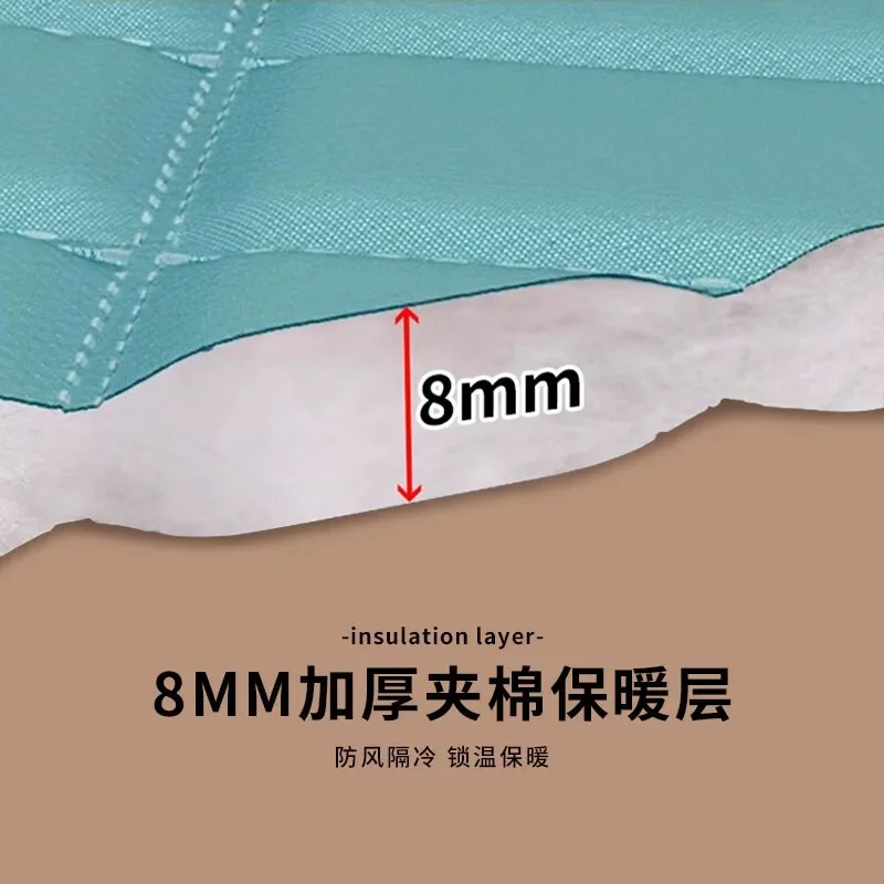 useful High-end Bathroom Round Bath Cover, Bath Net Thickened Thermal Insulation Cotton, Winter Bath Curtain, Household Warm Sh
