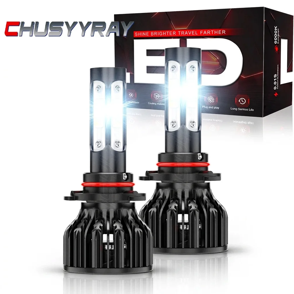 Led Headlight 6500K White 12000Lm - Paket Lampu Depan LED 9012 4