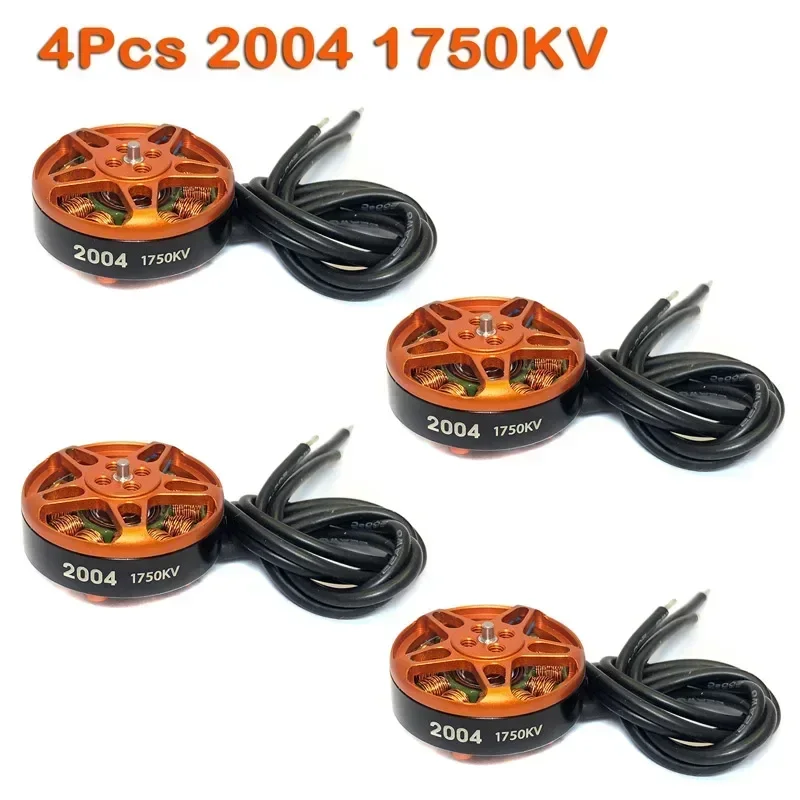 Motor sin escobillas yodo 2004 1750KV 3000KV, hélice compatible con 3.5-5 pulgadas para Toothpick de largo alcance RC FPV, Dron