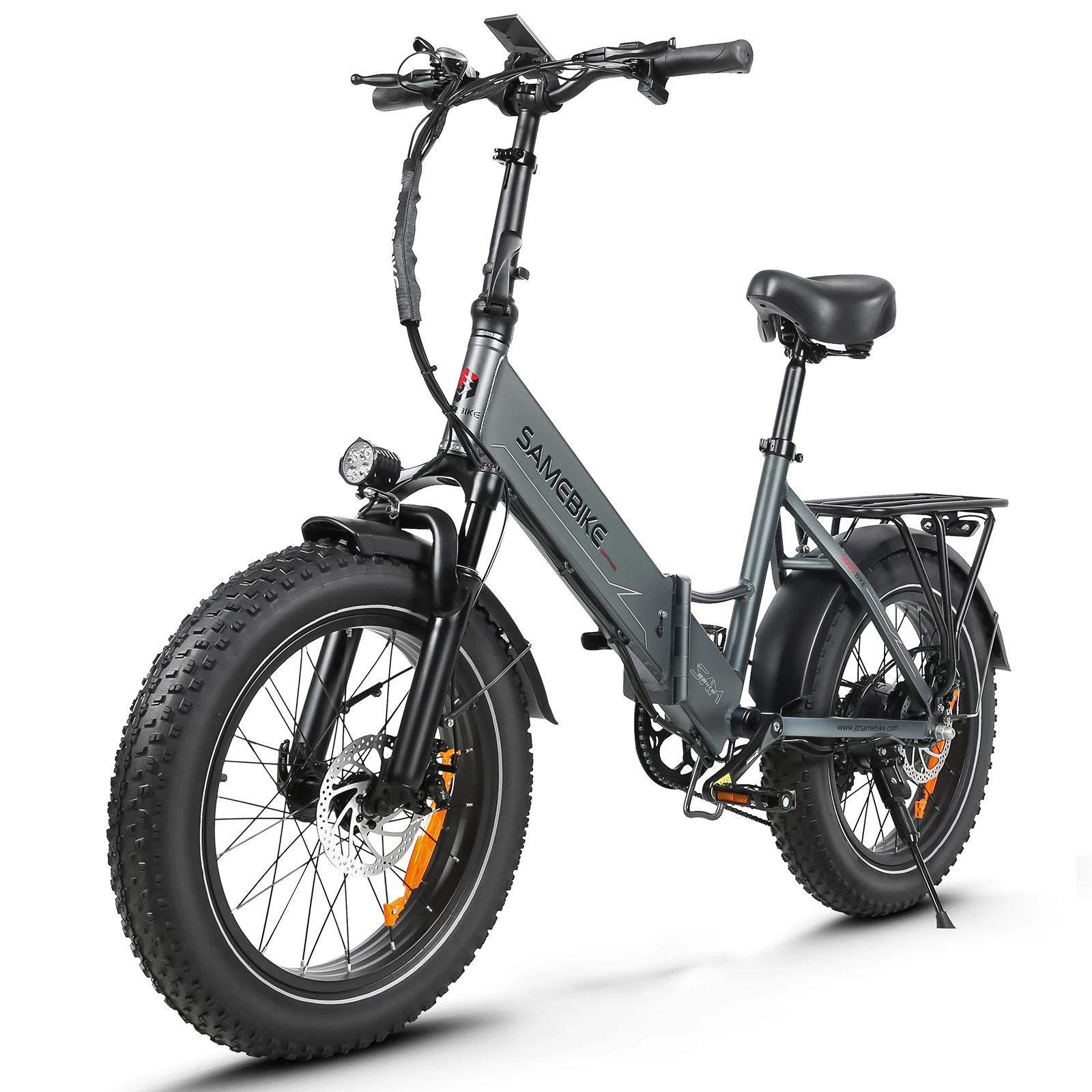 AliExpress NONE SAMEBIKE LOTDM200-II Folding Electric Bike 750 Motor 48V13AH Battery NFC Function 20*4.0inch Fat Tire City commuter Adult Ebikes