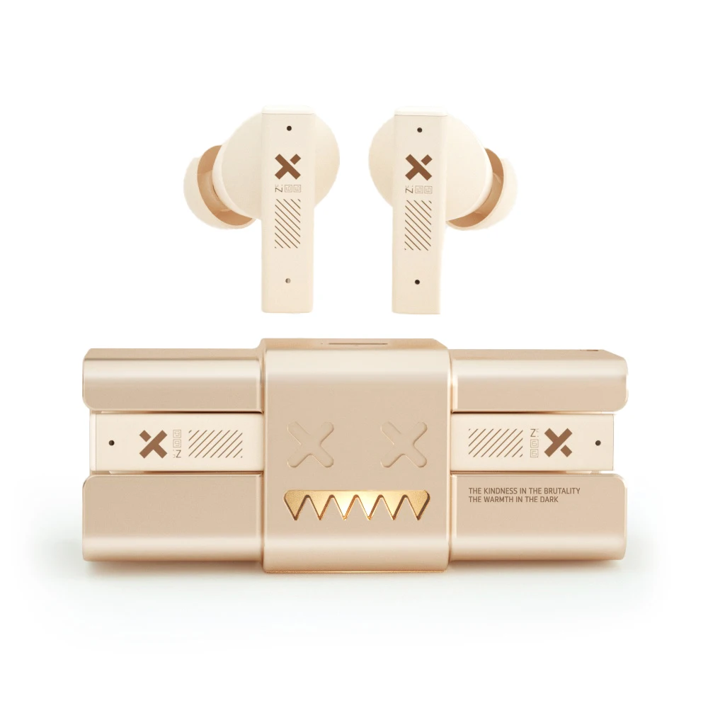 ZOMBIES CAT Zombie Cat -45dB ANC Bluetooth-Kopfhörer mit tiefem Bass, aktive Geräuschunterdrückung, Sport-Bluetooth 5.4-Ohrhörer mit Halskette 5