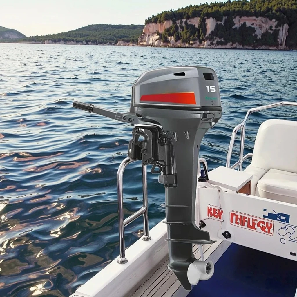 New 15HP 2 Stroke Outboard Boat Motor Long or Short Shaft Fuel Engine