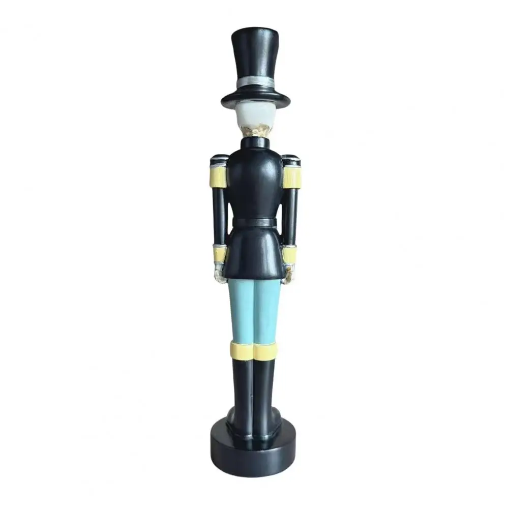 Halloween Nutcracker Ornaments Halloween Skull Nutcracker Figurine Resin Spooky Soldier Statue Collectible Nutcracker for Shelf