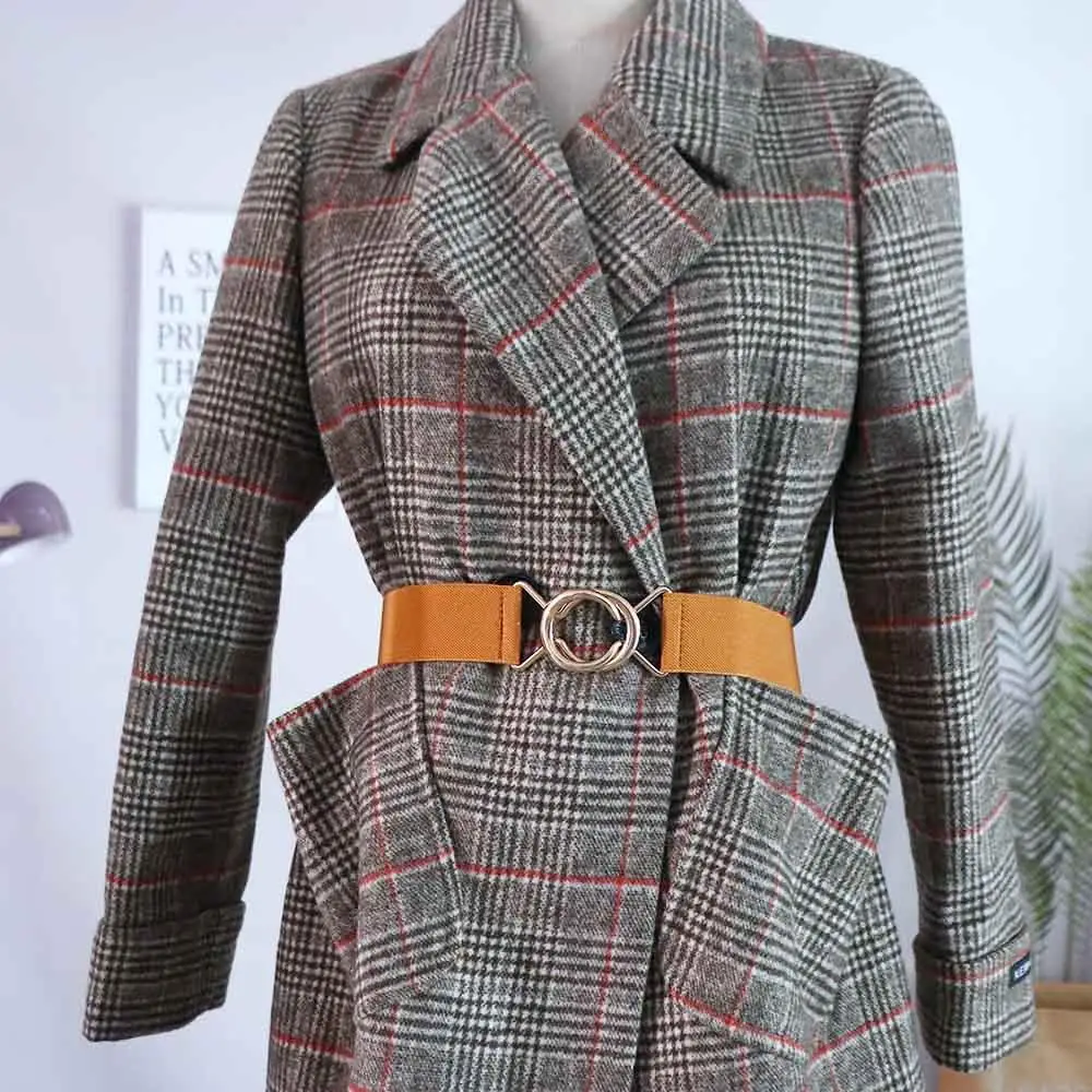 

Однотонный металлический ремень с узлом и пряжкой, эластичный пояс для платья, золотой круглый ремень с пряжкой, женский пояс, женский ремень на талию