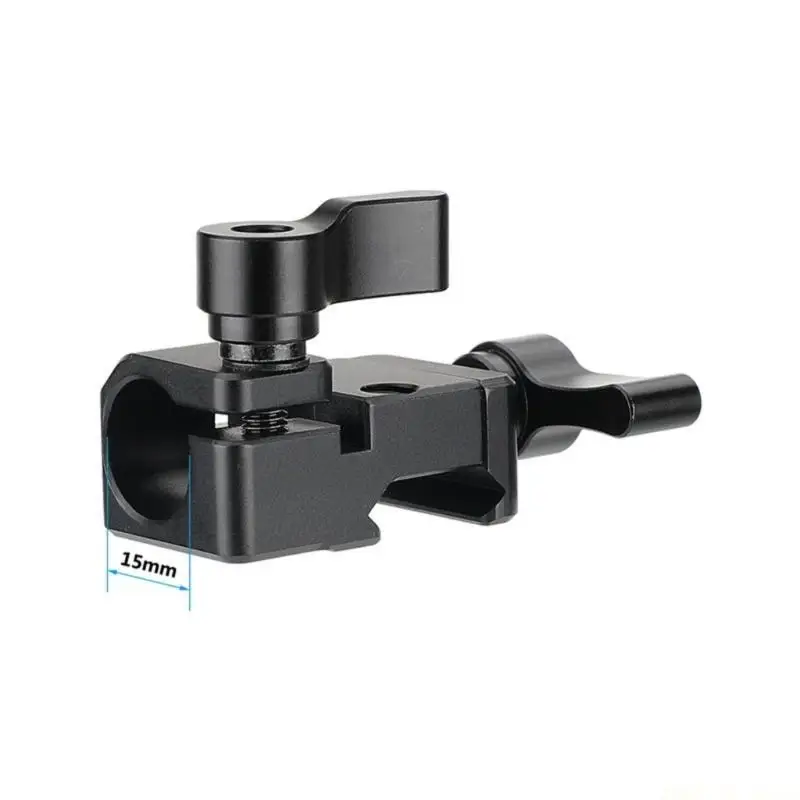 

M5TD 15mm Single Rod Clamp With Threaded Screw For DSLR Camera Monitors Cage Rig 15mm Rod Support Systems Accessories