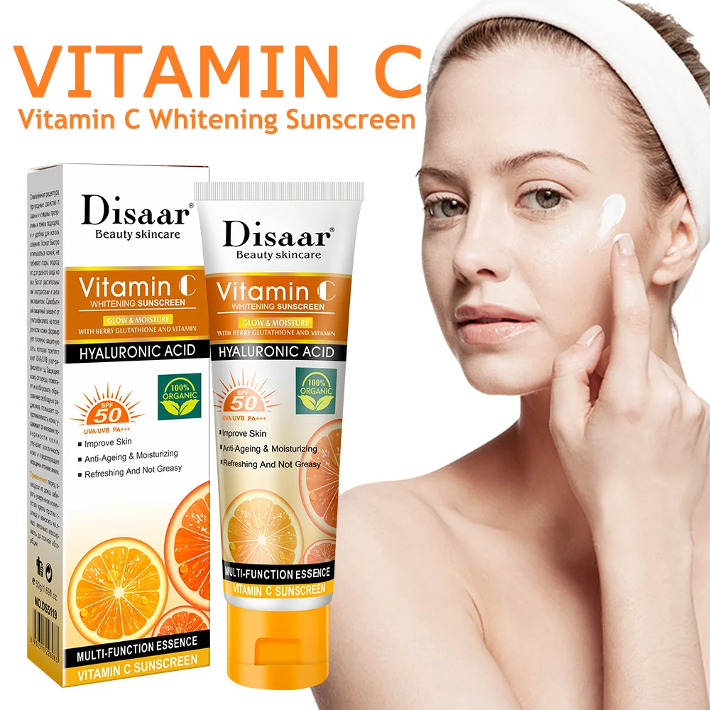 Sunscreen Cream Protector Facial Solar Sun Block Spf Gel Isolation Lotion Sun Cream Bleaching Facial Moisturizer Whitening Cream