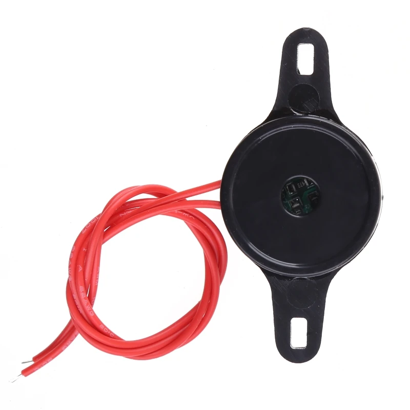 220V Continuous Alarm Electronic Buzzer Alarm for Home, School, Hospital Black Rainproof & Dustproof