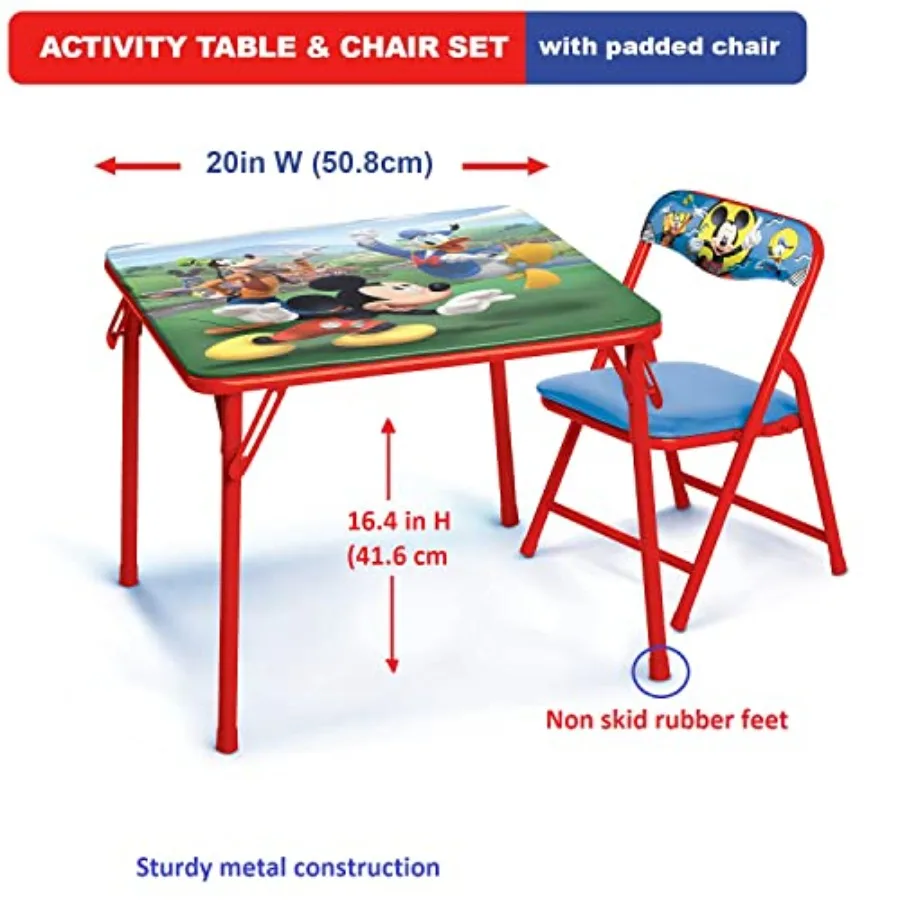 Mickey Mouse tafelstoelenset voor peuters van 2448 maanden met 1 tafel en 1 stoel Ontworpen voor vroeg leren en speeltijd
