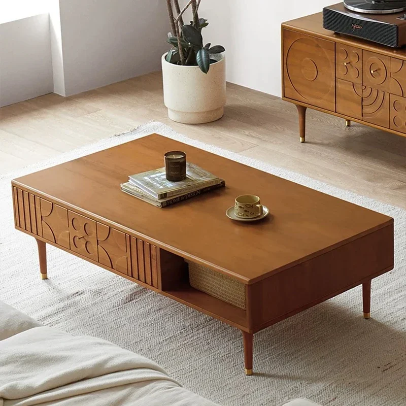 Funky Premium Coffee Table Luxury Trendy Beauty Nordic Coffee Table Drawers Design Table Italian Couchtisch Salon Furniture