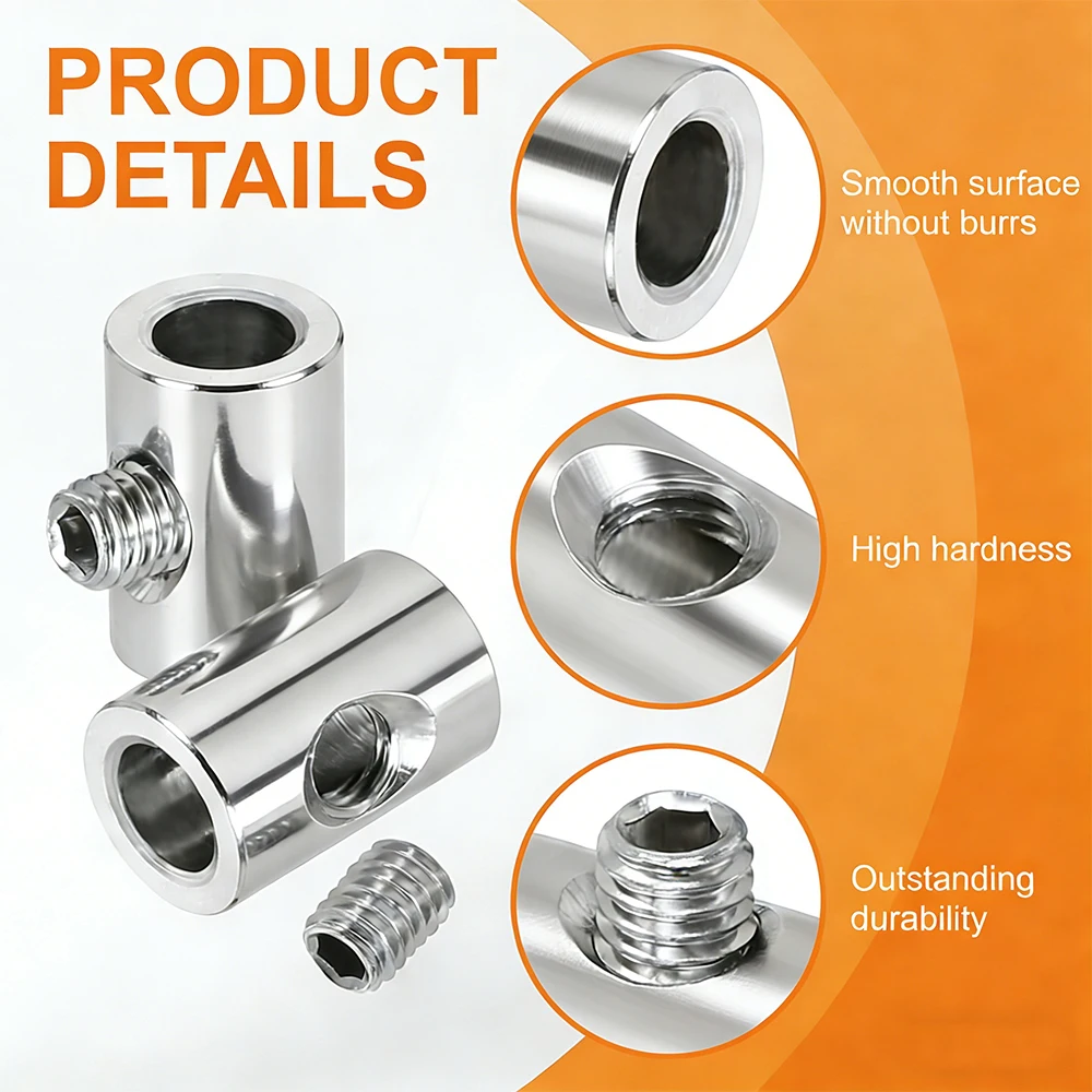 คลิปหนีบลวดสลิงสแตนเลส 304 ขนาด 2-10 มม. - สกรูหกเหลี่ยม (ประแจ) และตัวล็อคแบบผีเสื้อ ตัวล็อคเดี่ยว/คู่ สำหรับงานยกและรอก