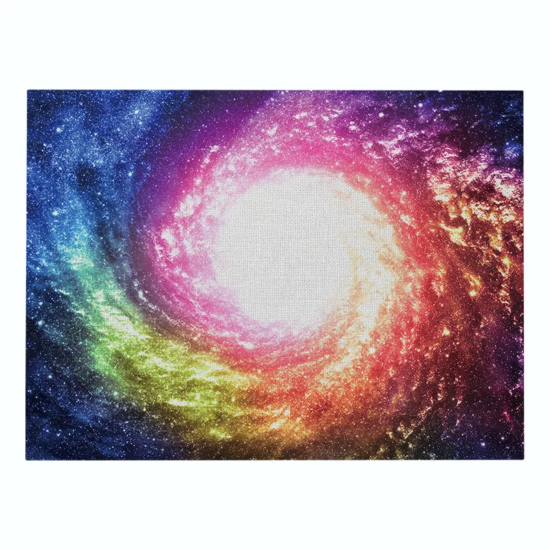 Outer Space Drink Coasters Black Hole Printed Kitchen Placemat Dining Table Mat Coaster Cotton Linen Pads Cup Mats Home Decors