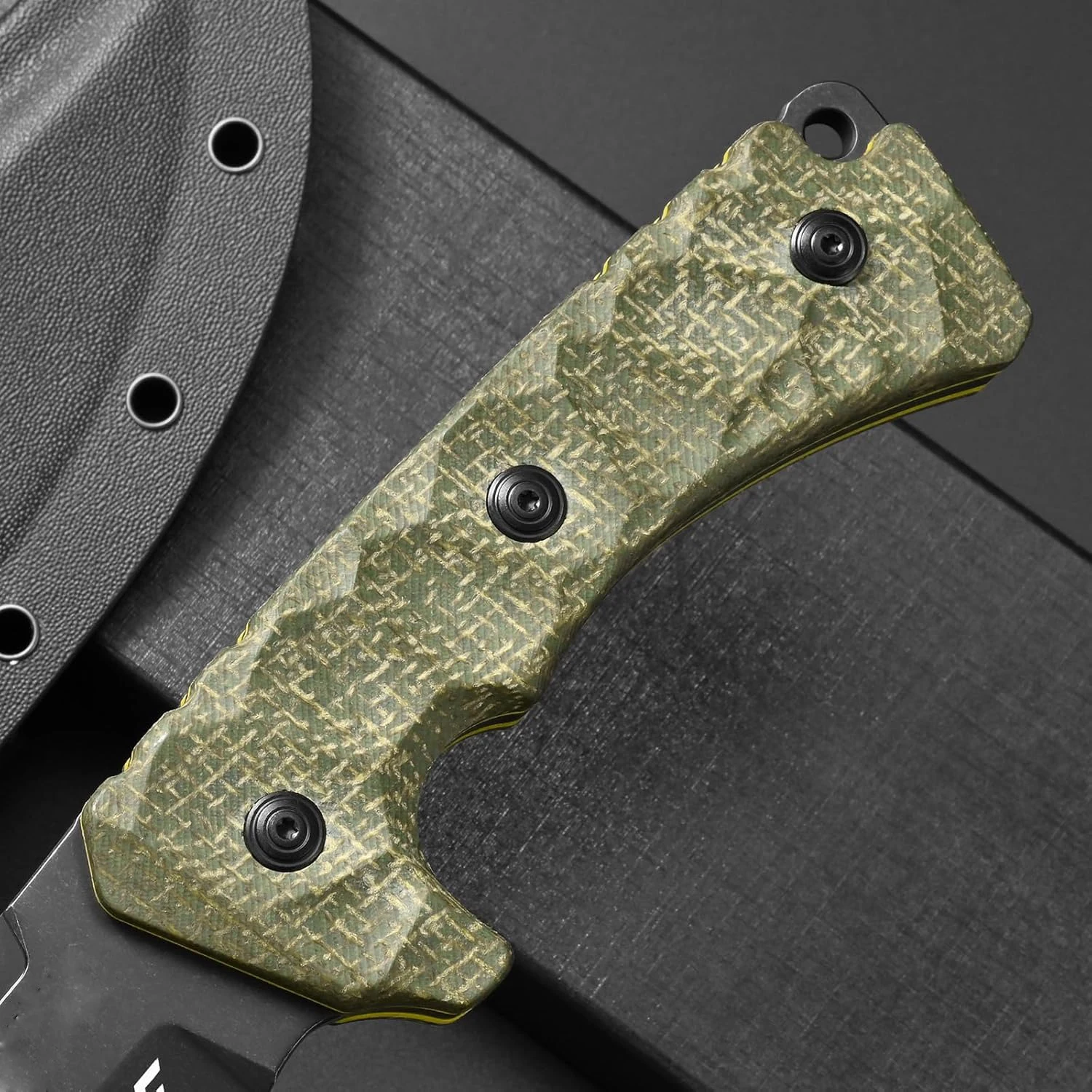 Eafengrow EF161 Fixed Blade Knife 6mm Sleipner Steel Blade Micarta Handle Full Tang EDC Tool Outdoor Knifes for Camping Bushcraf