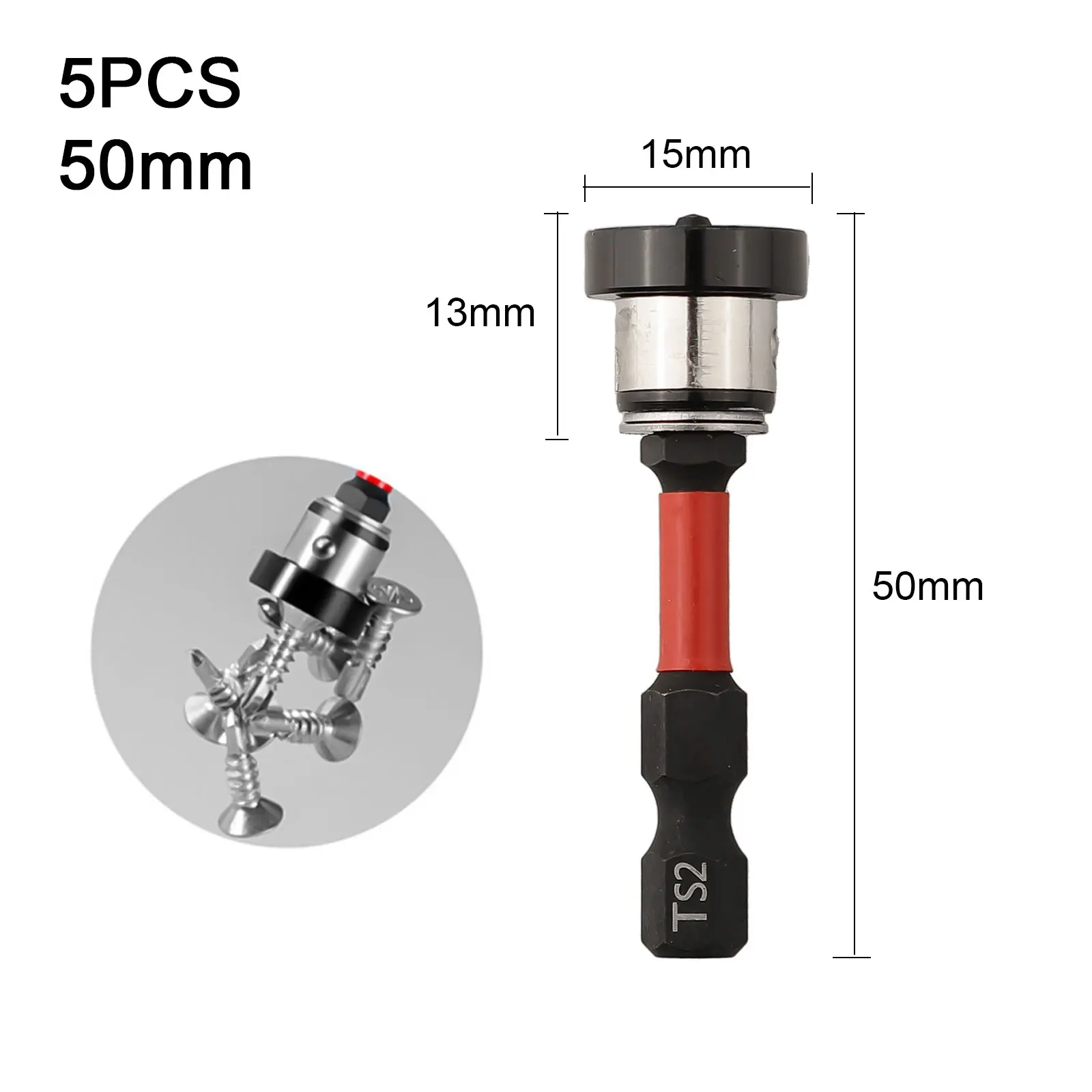 5PCS 50mm Positioning Screwdriver Bits Magnetic Plasterboard Positioning Screwdriver Bits Electric Drill Bit Hand Tool Hot Sale