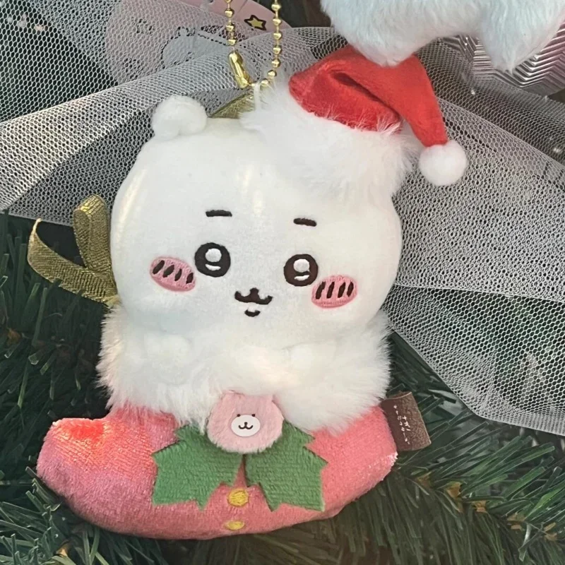 Lindo Chikawa peluche Navidad media muñeca periférica Hachiware Usagi Anime dibujos animados Navidad regalo de cumpleaños