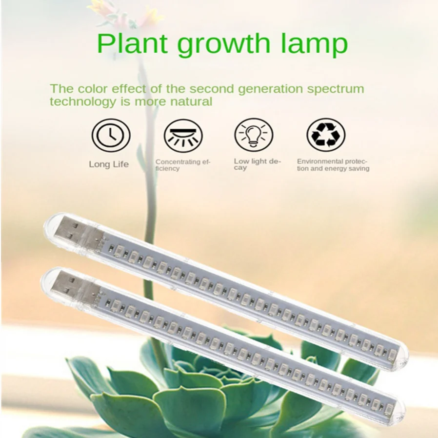 MunLii USB Full Spectrum Plant Lamp LED Grow Light Flexible LED Growth Light Phyto Lamp Flower Seedling Hydroponic Lighting