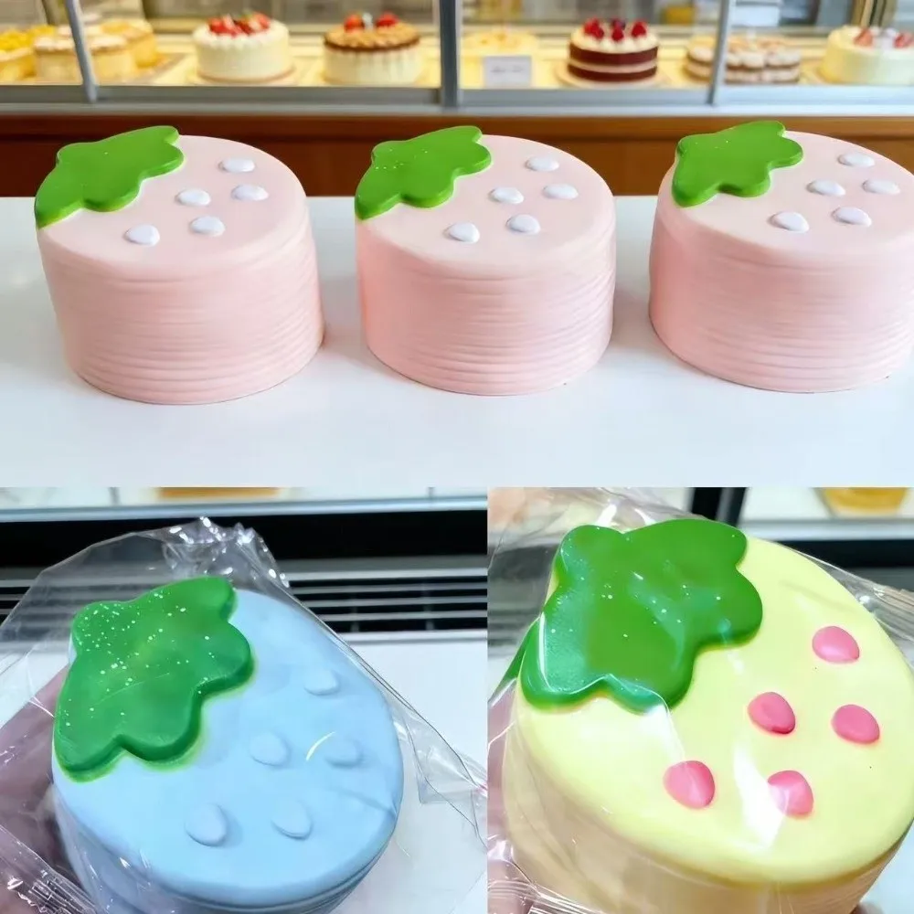 New Soft Squeeze Slow Rising Simulated Cake Sensory Fidget Layered Design Simulated Mousse Cake Anxiety Relief